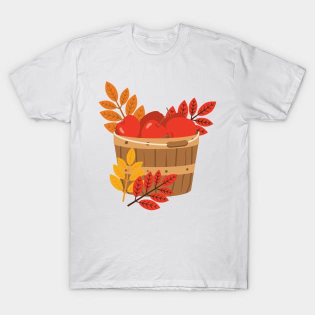 Apple Basket T-Shirt by SWON Design